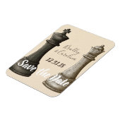 Sparen de Datum Chess King Queen Magneet (Linkerzijde)