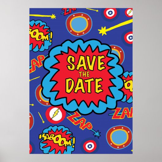 Sparen de Datum Comic Heroes Poster (Voorkant)