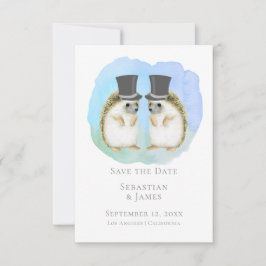 Sparen de Datum Cute Gay Hedégel de Wroning Save The Date