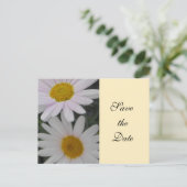 sparen de datum, dagbloemen aankondigingskaart (Staand voorkant)