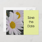 sparen de datum, dagbloemen aankondigingskaart (Voorkant / Achterkant)