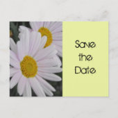 sparen de datum, dagbloemen aankondigingskaart (Voorkant)
