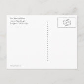 Sparen de Datum Daisy Damask Briefkaart (Achterkant)