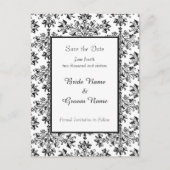 Sparen de Datum Daisy Damask Briefkaart (Voorkant)