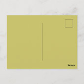 Sparen de Datum Daisy Groovy Floral Limoen roze Briefkaart (Achterkant)