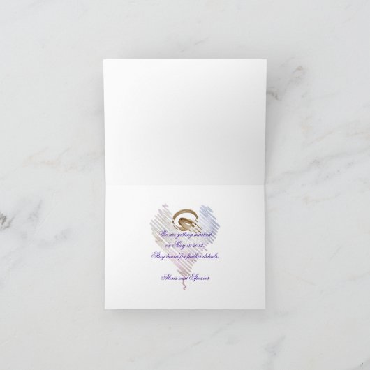 Sparen de Datum Damask Aankondiging (Binnen)