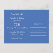 Sparen de Datum de 70ste Partij van het Jubileum v Aankondigingskaart (Achterkant)