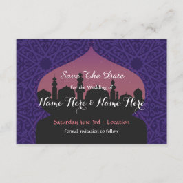 Sparen de Datum de Arabische Nacht Wedding nodigt  Save The Date