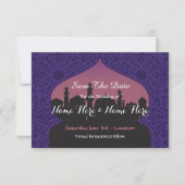 Sparen de Datum de Arabische Nacht Wedding nodigt  Save The Date (Voorkant)