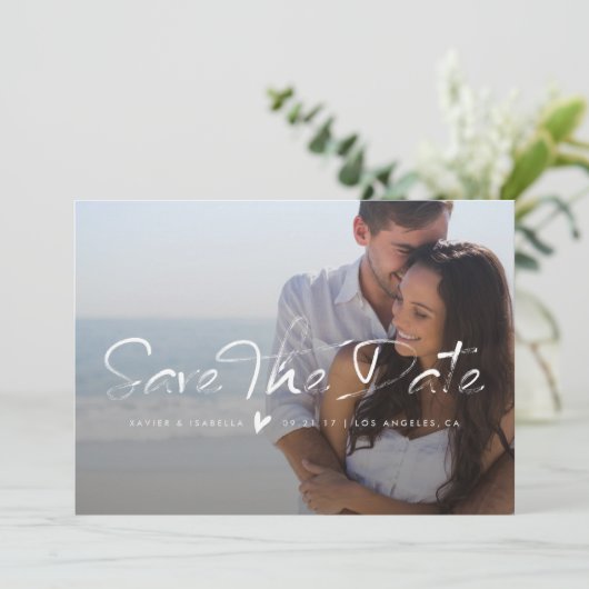 Sparen de Datum de Bekledingsaankondiging van de B Save The Date (Staand voorkant)