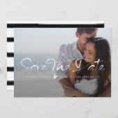 Sparen de Datum de Bekledingsaankondiging van de B Save The Date (Voorkant / Achterkant)