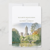 Sparen de Datum de Bestemming van de Stad New York Kaart (Achterkant)