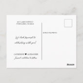 Sparen de Datum - de Blauwe Gele Foto van de Zeevl Briefkaart (Achterkant)