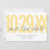 Sparen de datum, de bruiloft, de foto terug save the date (Voorkant)