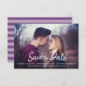 Sparen de Datum - de Foto en de AchtergrondKleur v Save The Date (Voorkant / Achterkant)