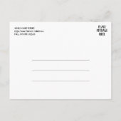 Sparen de Datum - de Foto en het Moderne Borstelen Aankondigingskaart (Achterkant)