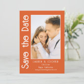 Sparen de Datum de Foto Stijlvolle Moderne Eenvoud (Staand voorkant)