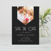 Sparen de Datum de Foto Stijlvolle Moderne Eenvoud (Staand voorkant)