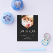 Sparen de Datum de Foto Stijlvolle Moderne Eenvoud Flyer (Enkel)