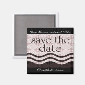 sparen de datum: de gepatterde golven: magneet (Voorkant / Achterkant)