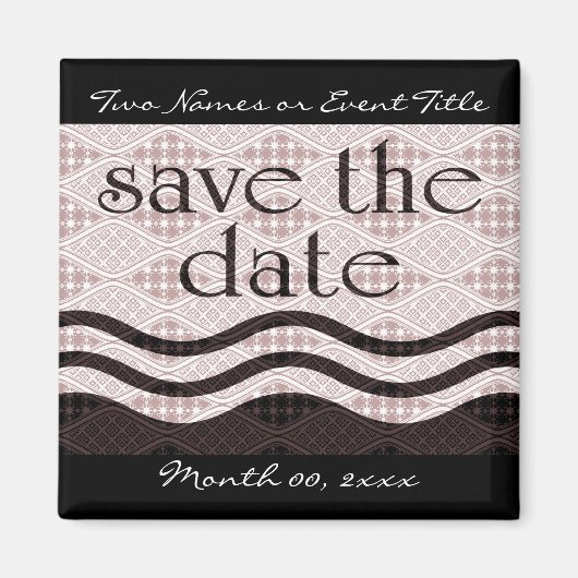 sparen de datum: de gepatterde golven: magneet (Voorkant)