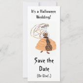 Sparen de Datum/de Halloween Wedding Save The Date (Voorkant)