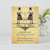 Sparen de Datum - de Lesbische Gothic Steampunk St Save The Date (Staand voorkant)