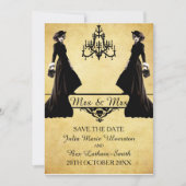 Sparen de Datum - de Lesbische Gothic Steampunk St Save The Date (Voorkant)