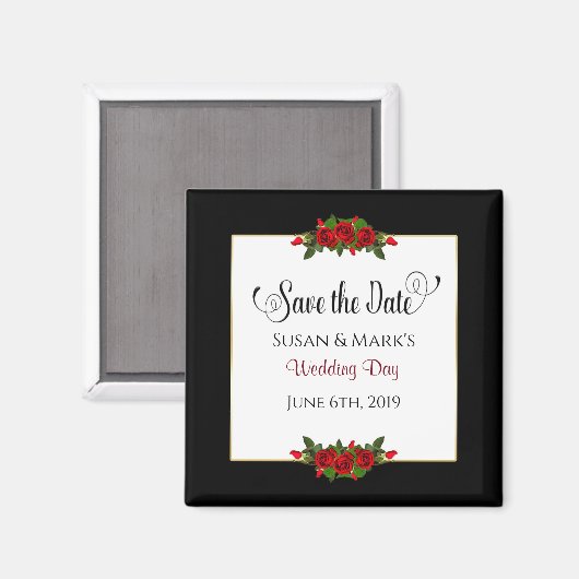 Sparen de Datum, de Magneten, het Collectie van de Magneet (Voorkant / Achterkant)