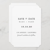 Sparen de Datum & de Matin Minimaliserende Kaart v (Voorkant / Achterkant)