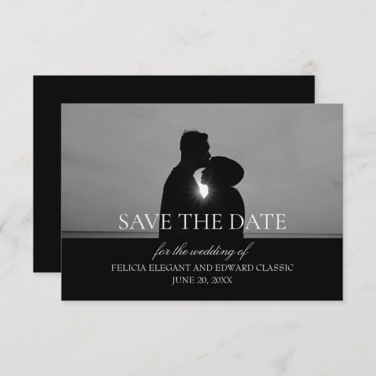 Sparen de Datum de Mededelingen van het Verloving RSVP Kaartje (Voorkant / Achterkant)