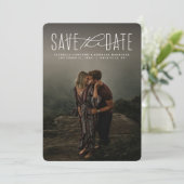 Sparen de datum de moderne aankondiging van de typ (Staand voorkant)