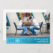 Sparen de Datum de Moderne Kaart van de Foto Moder (Voorkant / Achterkant)