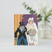  sparen de Datum, de Passen getrouwd van de Groom  Briefkaart (Staand voorkant)