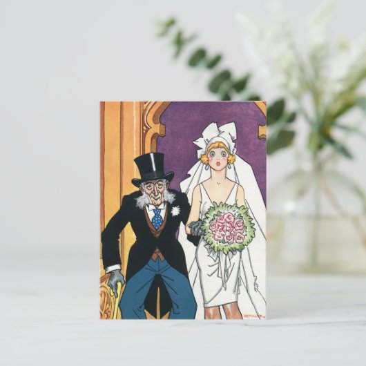  sparen de Datum, de Passen getrouwd van de Groom  Briefkaart (Staand voorkant)