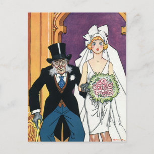  sparen de Datum, de Passen getrouwd van de Groom  Briefkaart