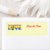 Sparen de Datum/de Regenboogweddenschap/de Pride v Etiket (Insitu)