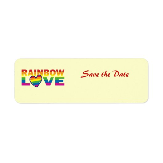 Sparen de Datum/de Regenboogweddenschap/de Pride v Etiket (Voorkant)