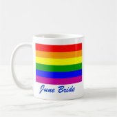 Sparen de Datum/de Regenboogweddenschap/de Pride v Koffiemok (Links)