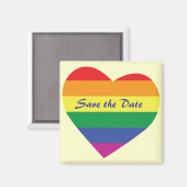 Sparen de Datum/de Regenboogweddenschap/de Pride v Magneet (Voorkant / Achterkant)