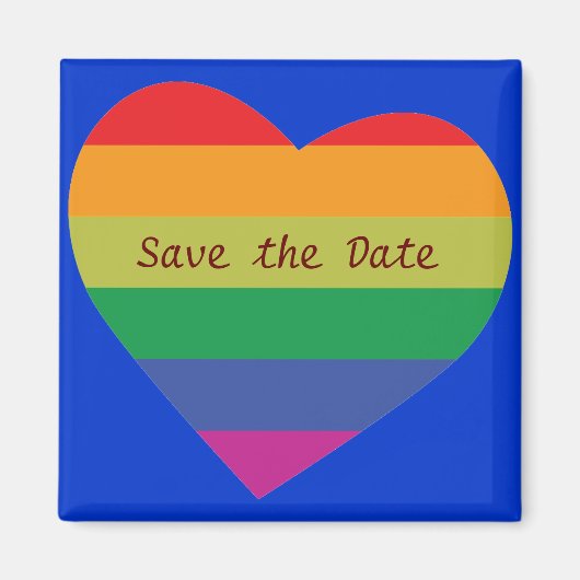 Sparen de Datum/de Regenboogweddenschap/de Pride v Magneet (Voorkant)