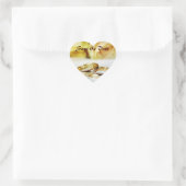 Sparen de Datum/de Ringen van het Weddenschap Hart Sticker (Tas)