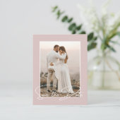 Sparen de Datum de Stijlvolle Aankondiging van de  (Staand voorkant)