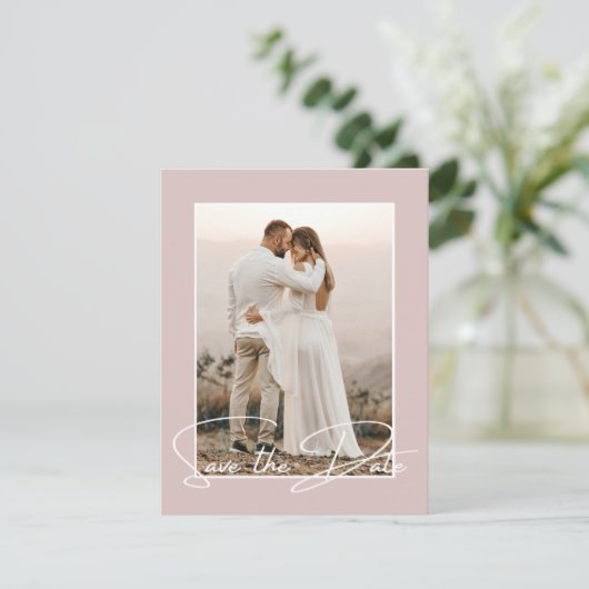 Sparen de Datum de Stijlvolle Aankondiging van de  (Staand voorkant)