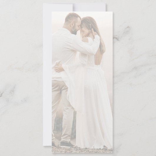 Sparen de Datum de Stijlvolle Aankondiging van de  (Achterkant)