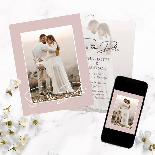 Sparen de Datum de Stijlvolle Aankondiging van de 