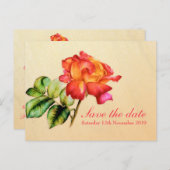 Sparen de Datum de theekunst van het Briefkaart va (Voorkant / Achterkant)