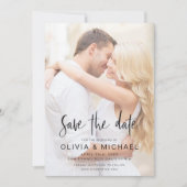 Sparen de Datum de Transparante Weddenschap van de Save The Date (Voorkant)