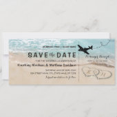 Sparen de Datum de Tropische Aanpak van het Kieken Save The Date (Voorkant)