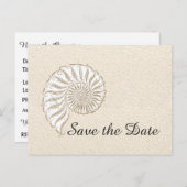 Sparen de Datum/de Uitnodiging van het Briefkaart (Voorkant / Achterkant)